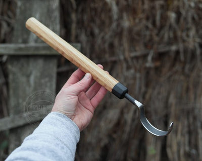 Strongway Hook Knife with Long Octagonal Handle or Twca Cam - Wood Tamer