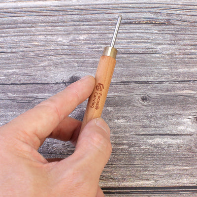 Focuser Forged 5 Piece Small Wood Carving Chisel Set with Canvas Tool Roll - S10 - Wood Tamer