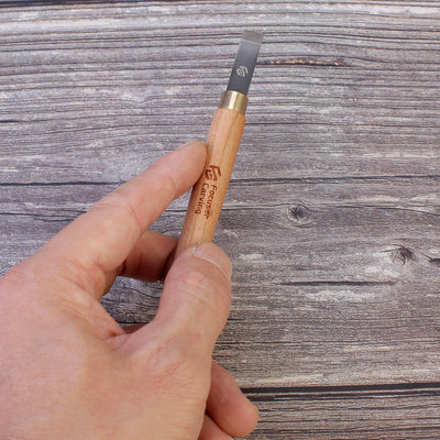 Focuser Forged 5 Piece Small Wood Carving Chisel Set with Canvas Tool Roll - S10 - Wood Tamer