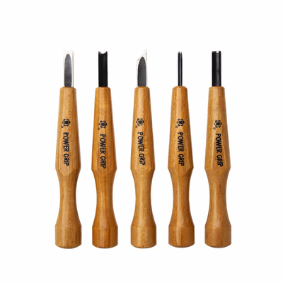 Power Grip 5-Piece Carving Set - Wood Tamer