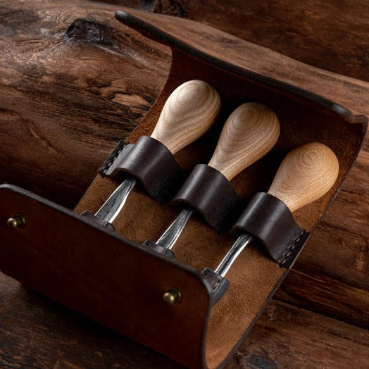 Fadir Bent Palm Gouge Set of 3 – Wood Tamer