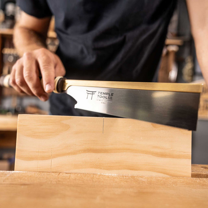 Temple Tool Co Dozuki Pull Saw – Ultra-Fine Crosscut – 180mm - Wood Tamer