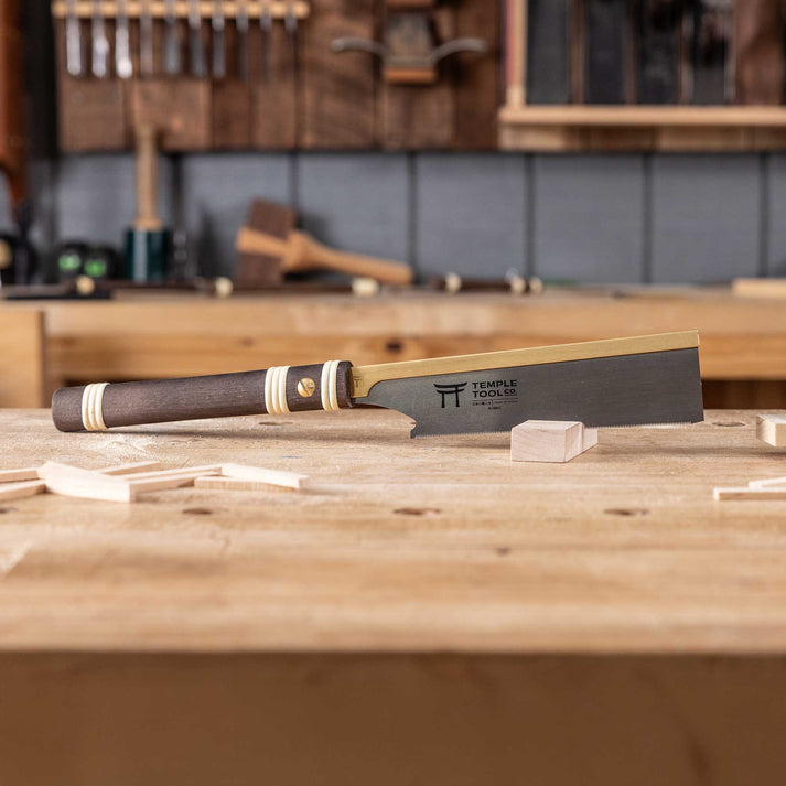 Temple Tool Co Dozuki Pull Saw – Ultra-Fine Crosscut – 180mm - Wood Tamer