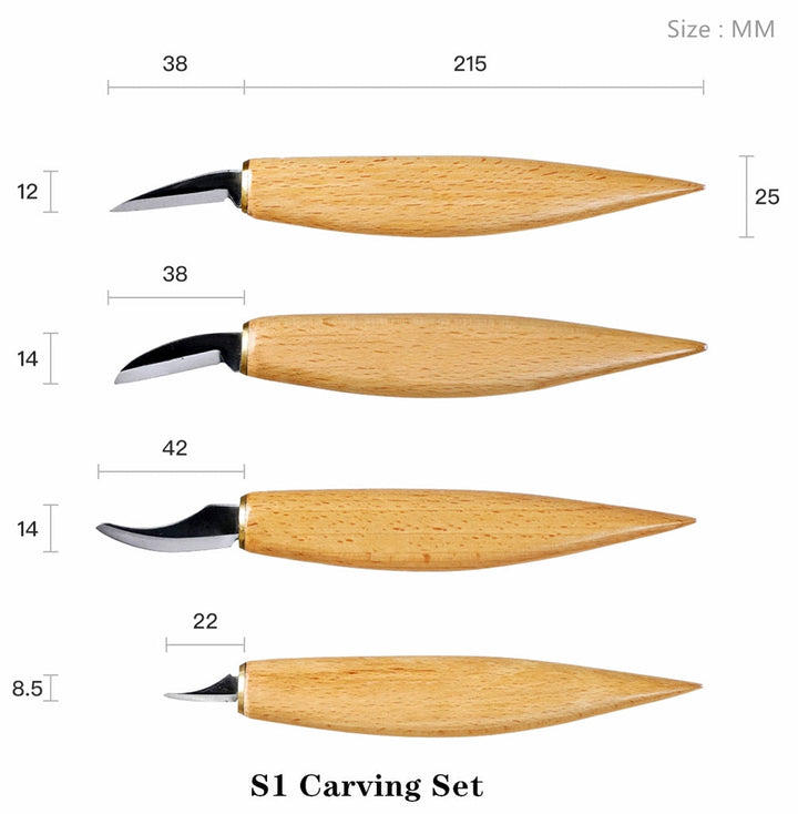 Focuser Detail Wood Carving Knife - FC002 - Wood Tamer