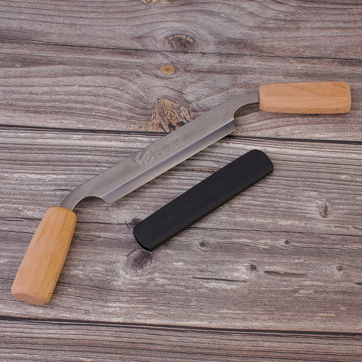 Focuser 52100 Forged Steel Drawknife With Sheath FC845