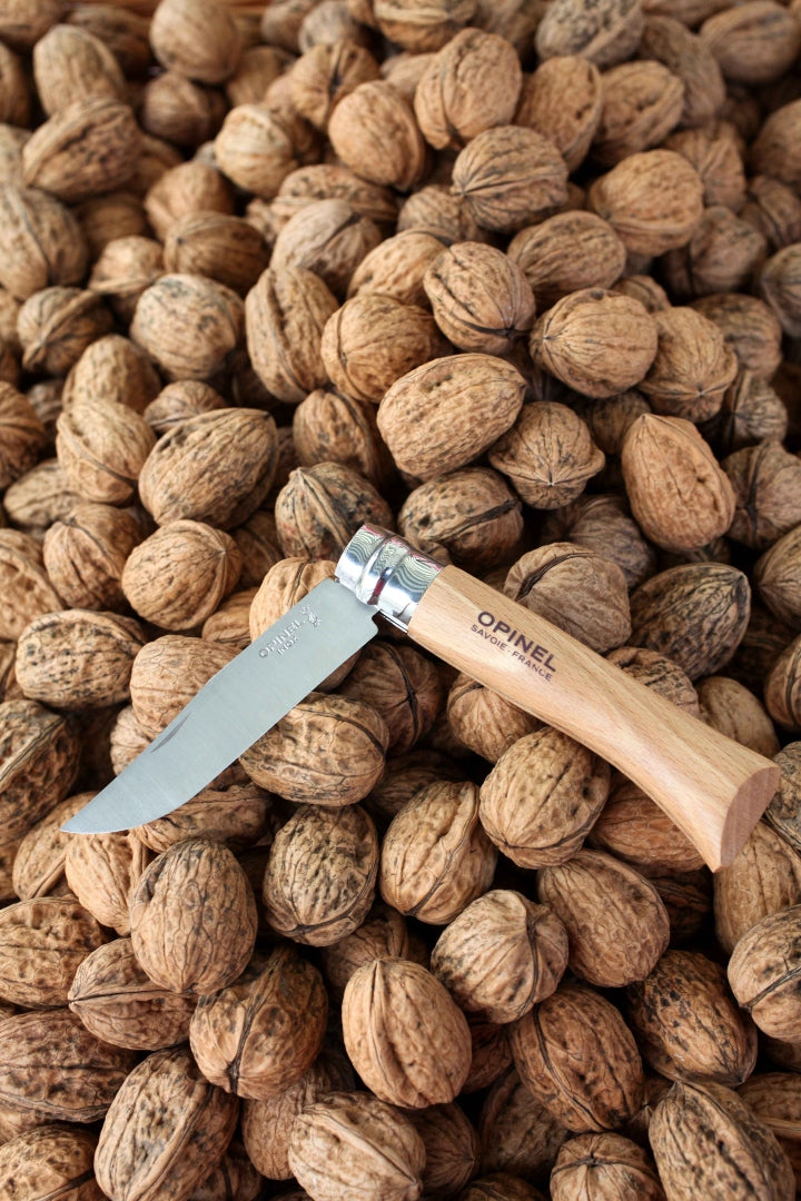Opinel Traditional No10 Stainless Steel 10cm Blister Pack - Wood Tamer