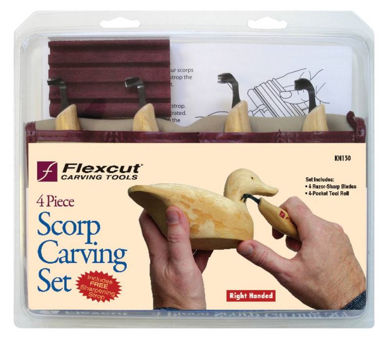 Flexcut KN150 Right-Handed Scorp Set - Wood Tamer