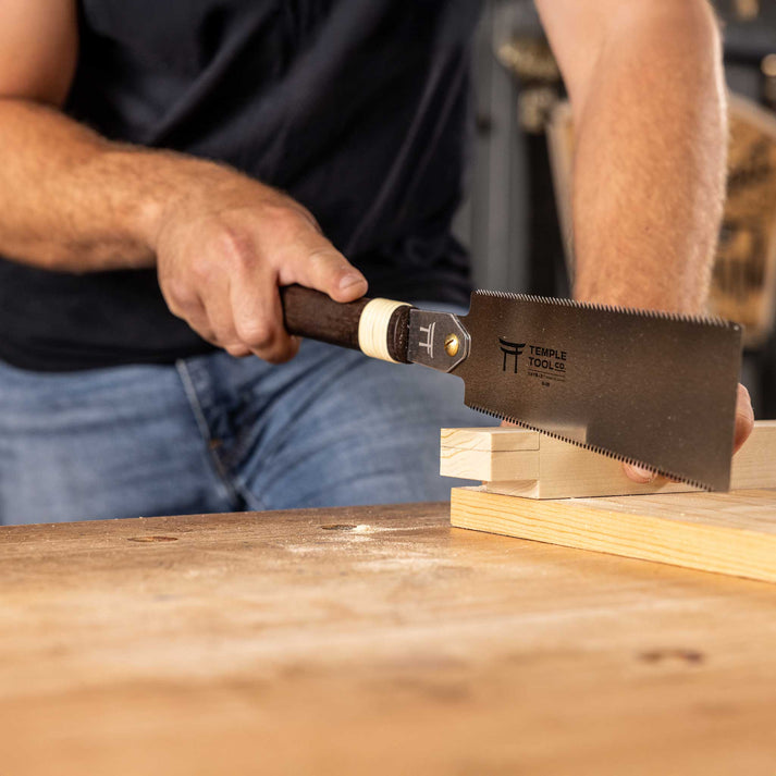 Temple Tool Co Ryoba Pull Saw – Double Edge – 180mm - Wood Tamer