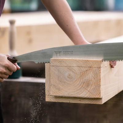 Temple Tool Co Timber Framing Pull Saw – Crosscut – 390 mm - Wood Tamer