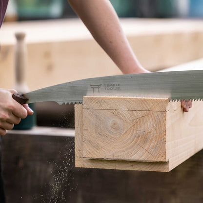 Temple Tool Co Timber Framing Pull Saw – Crosscut – 390 mm - Wood Tamer