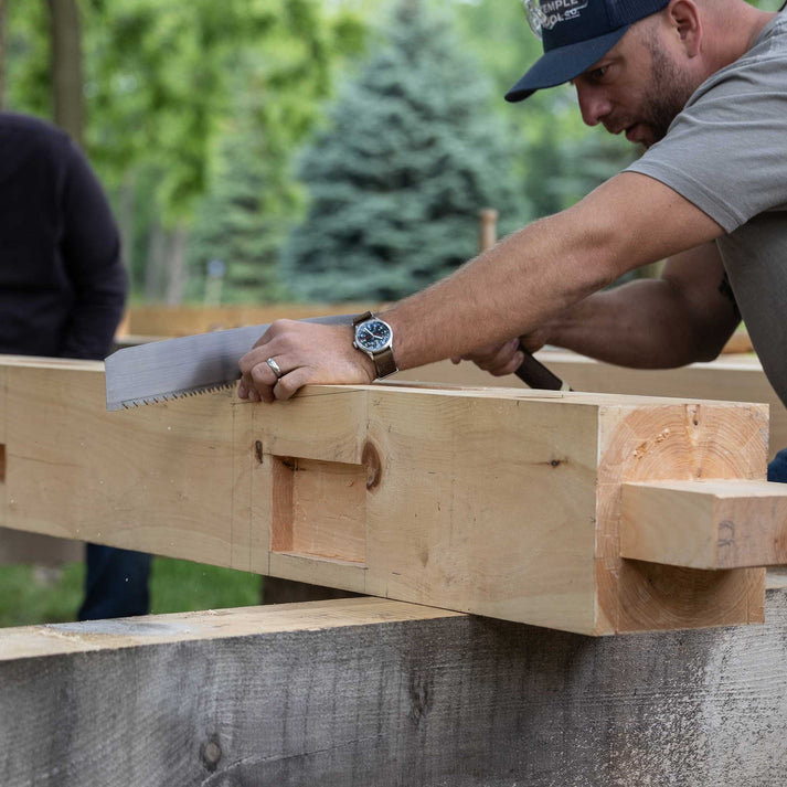 Temple Tool Co Timber Framing Pull Saw – Crosscut – 390 mm - Wood Tamer