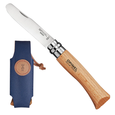 My First Opinel #07 Round Ended 8cm With Sheath - Wood Tamer