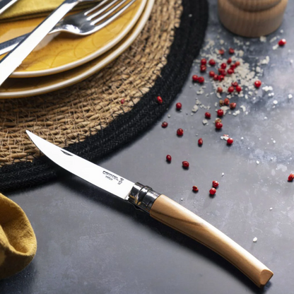 Opinel No°10 Effilé Stainless Steel Slim Folding Knife - Wood Tamer