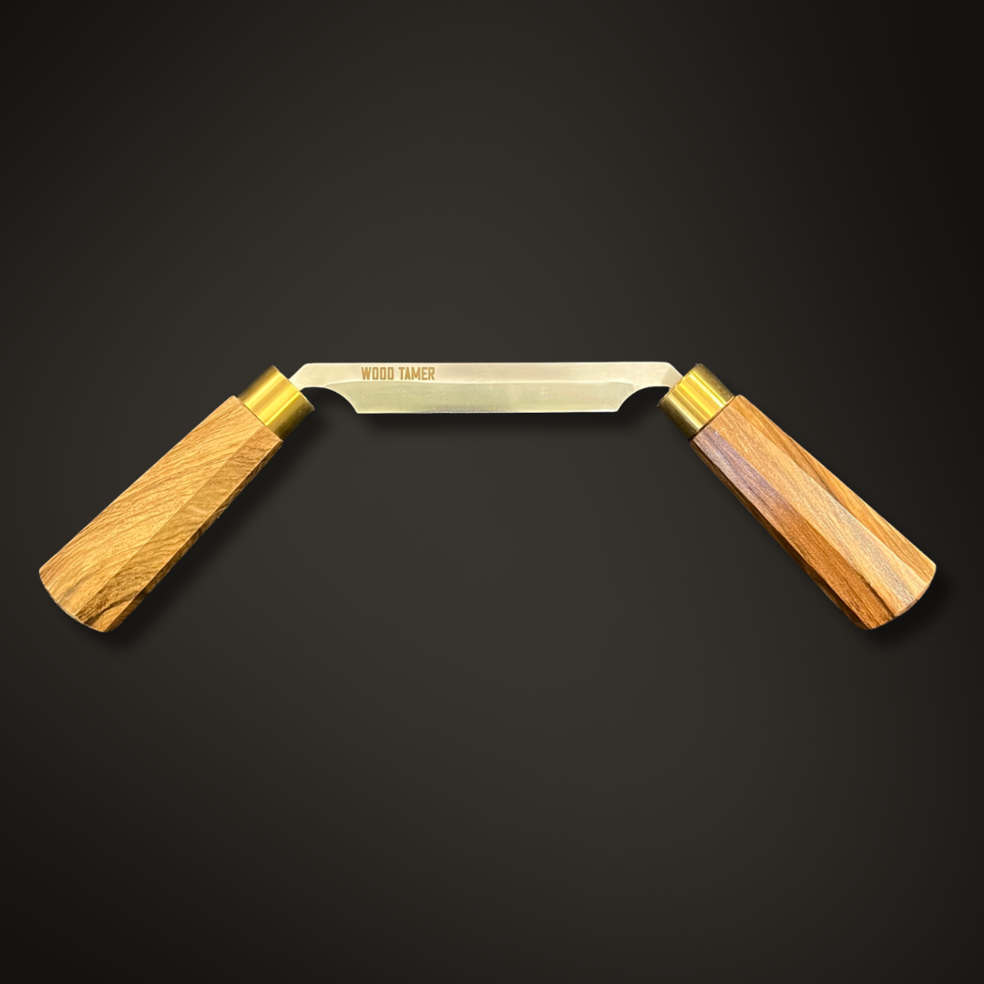 Wood Tamer Walnut Range Carving Drawknife – 105mm - Wood Tamer