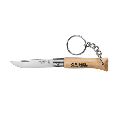 Opinel Keychain No.04 Stainless Steel Pocket Knife - Wood Tamer