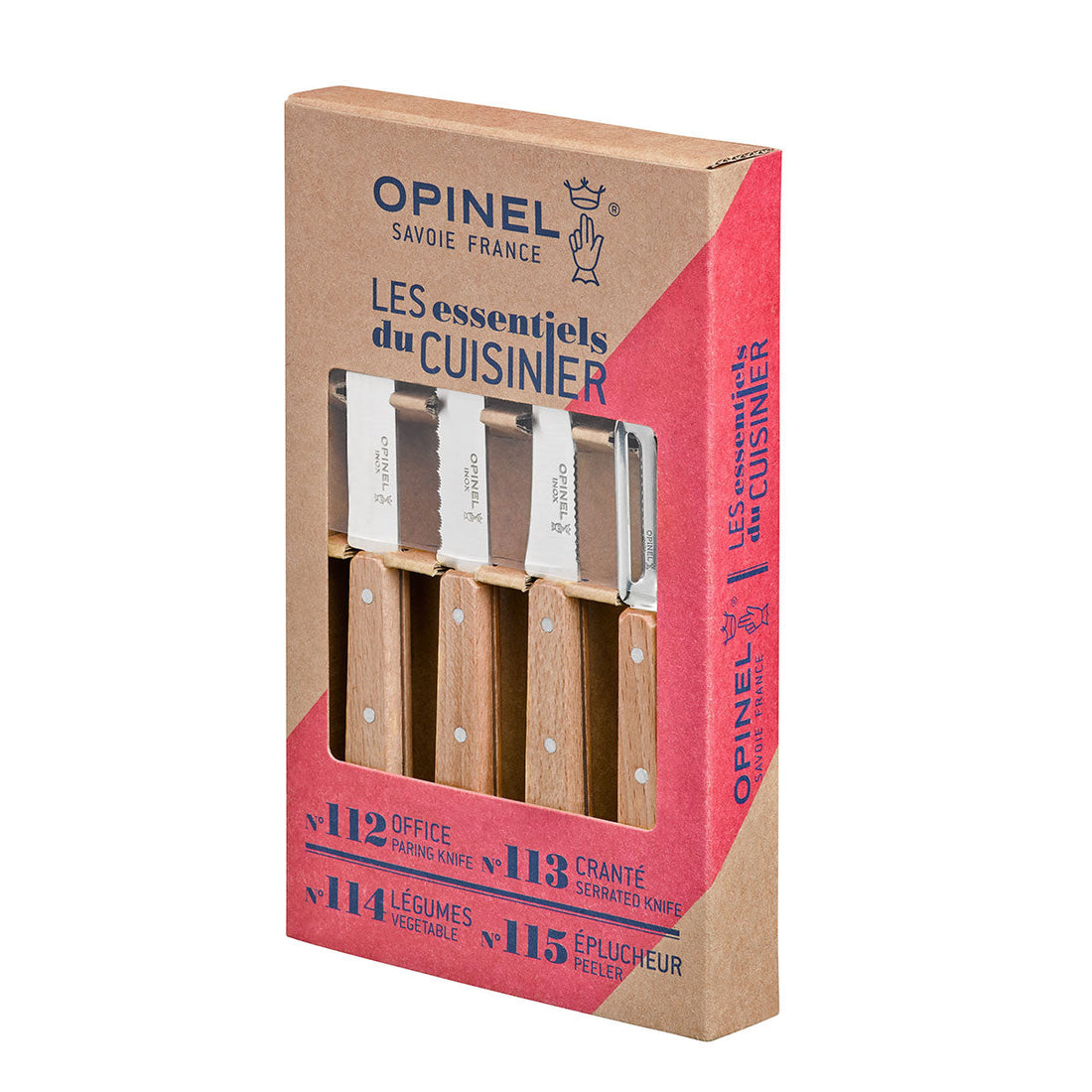 Opinel Les Essentiels Kitchen Utility 4PC Set