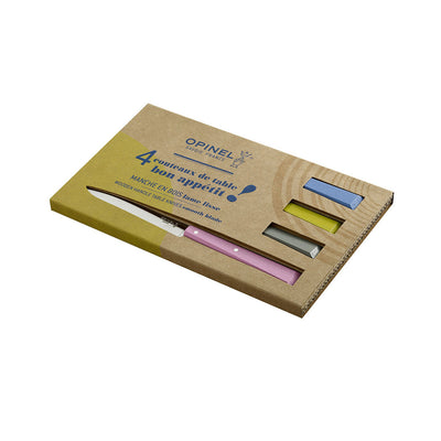 Opinel Table knives N°125 Bon Appetit 4PC Set - Wood Tamer