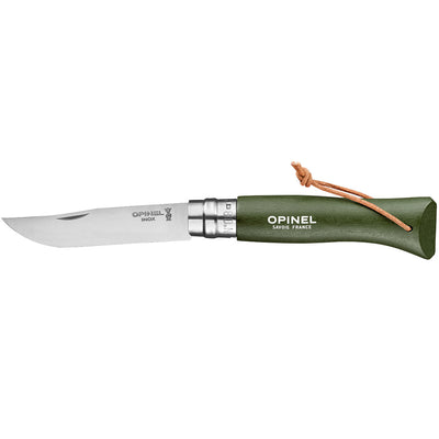 Opinel Colorama Trekking No8 Stainless Steel Pocket Knife 8.5cm - Wood Tamer
