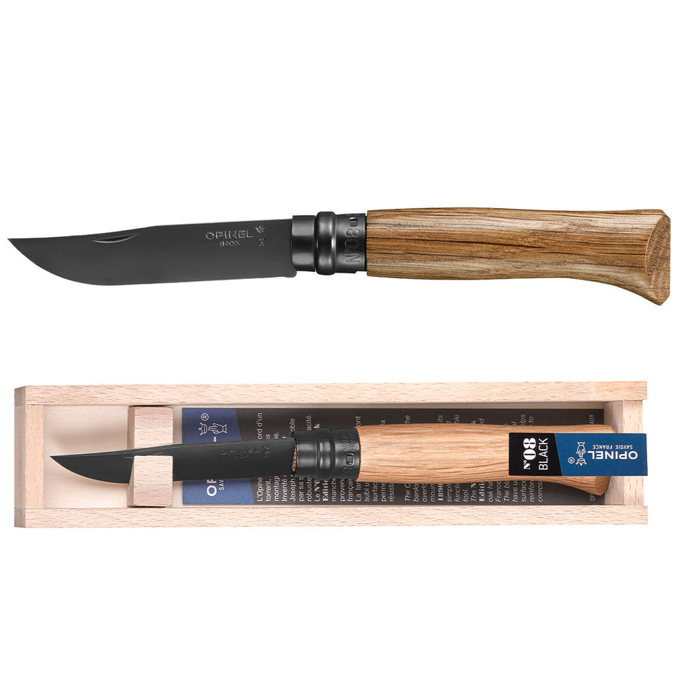 Opinel No.08 Black Oak Edition Folding Knife