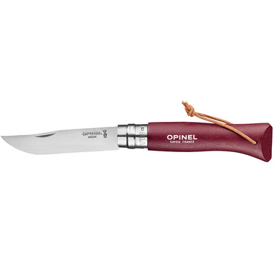 Opinel Colorama Trekking No8 Stainless Steel Pocket Knife 8.5cm - Wood Tamer