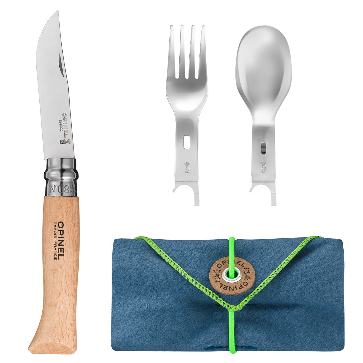 Opinel Picnic+ Cutlery Complete Set - Wood Tamer