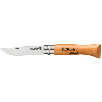 Opinel #06 Carbon Steel folding knife 7cm - Wood Tamer
