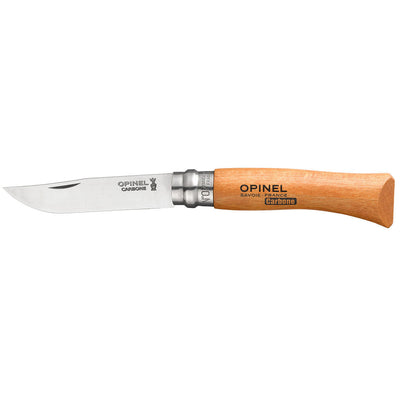 Opinel #07 Carbon Steel folding knife 8cm - Wood Tamer