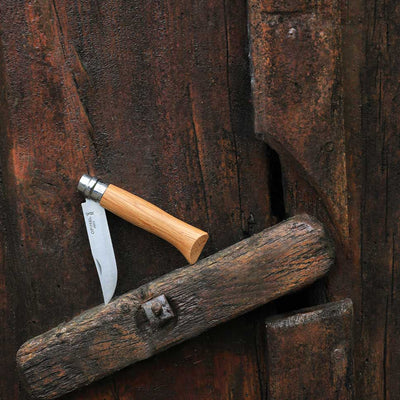 Opinel No.08 Folding Knife & Sheath Set - Wood Tamer