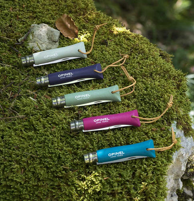 Opinel Colorama Trekking No8 Stainless Steel Pocket Knife 8.5cm - Wood Tamer