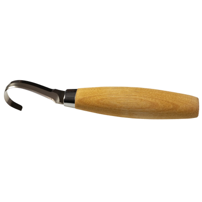 Mora 164 Hook Knife with Leather Sheath - Wood Tamer