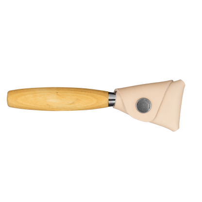 Mora 164 Hook Knife with Leather Sheath - Wood Tamer