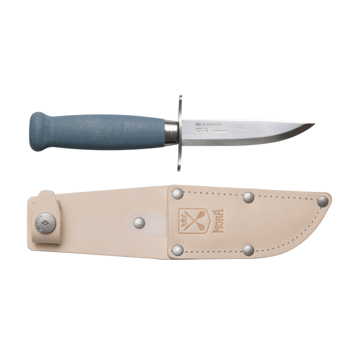 Mora Scout 39 Stainless Fixed Blade Knife + Sheath - Wood Tamer