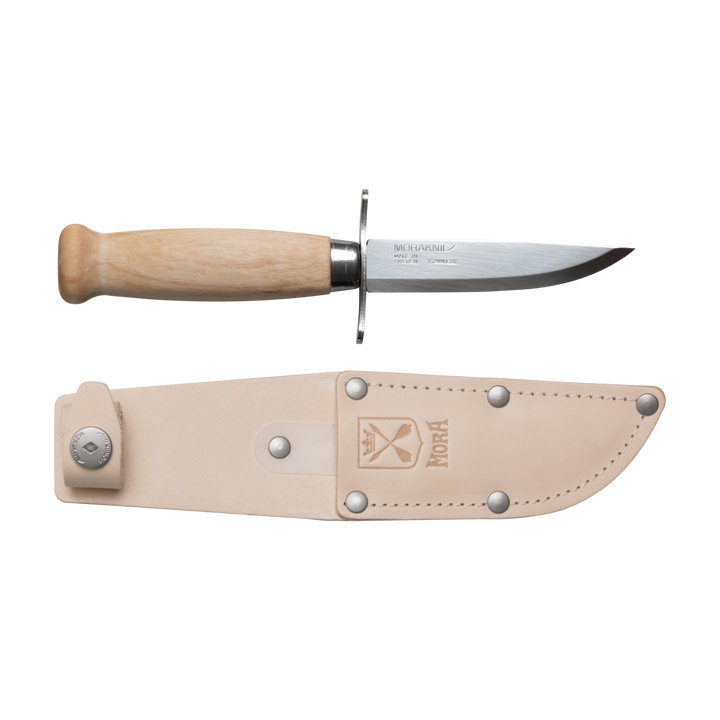 Mora Scout 39 Stainless Fixed Blade Knife + Sheath - Wood Tamer