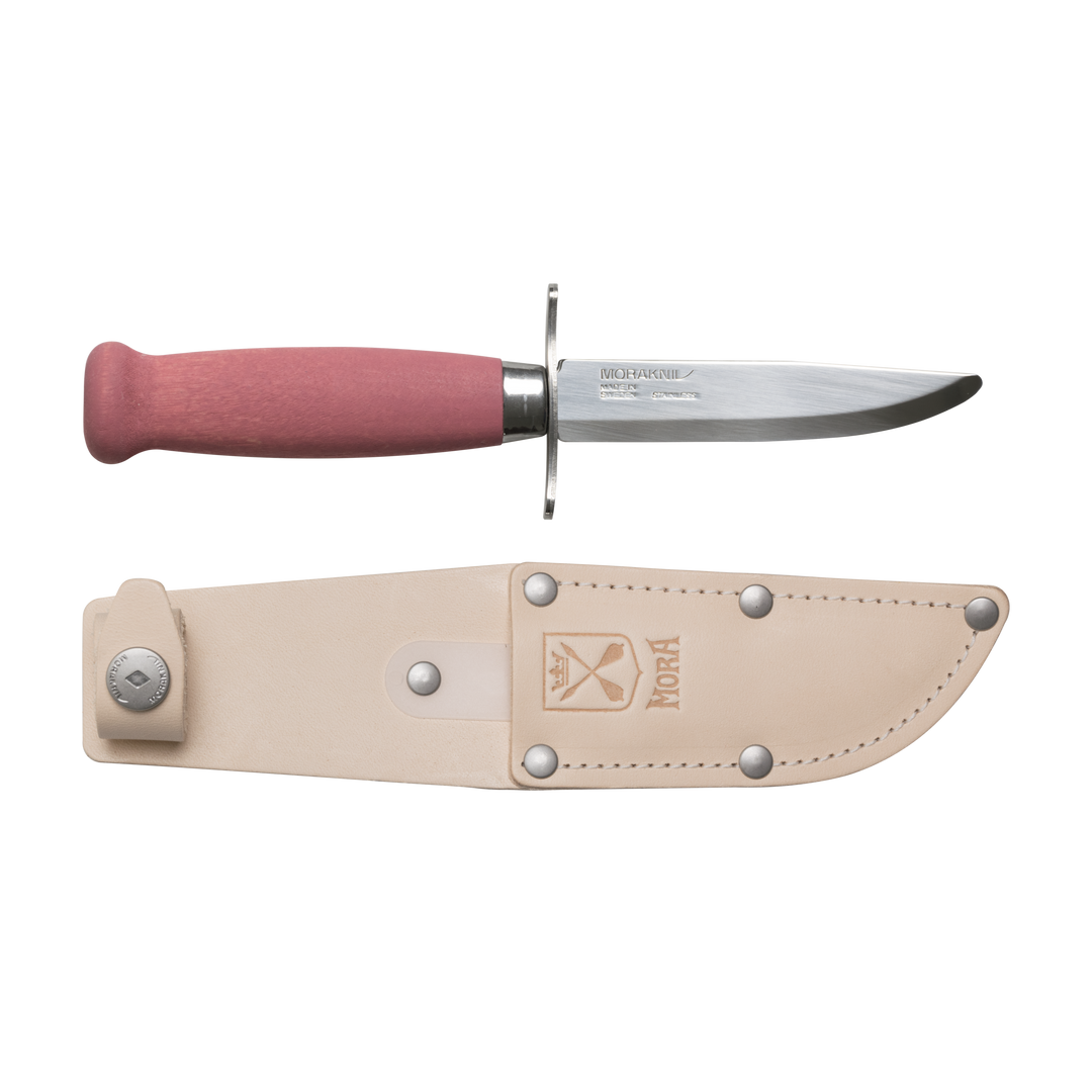 Mora Scout 39 Safe Stainless Fixed Blade Knife + Sheath - Wood Tamer