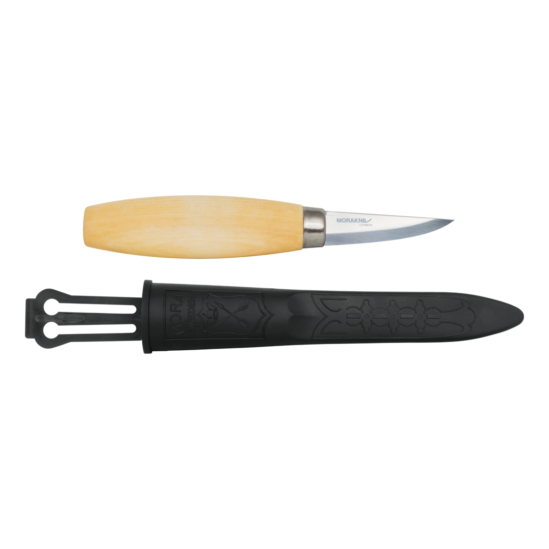 Mora 120 (C) Natural - Wood carving knife - Wood Tamer