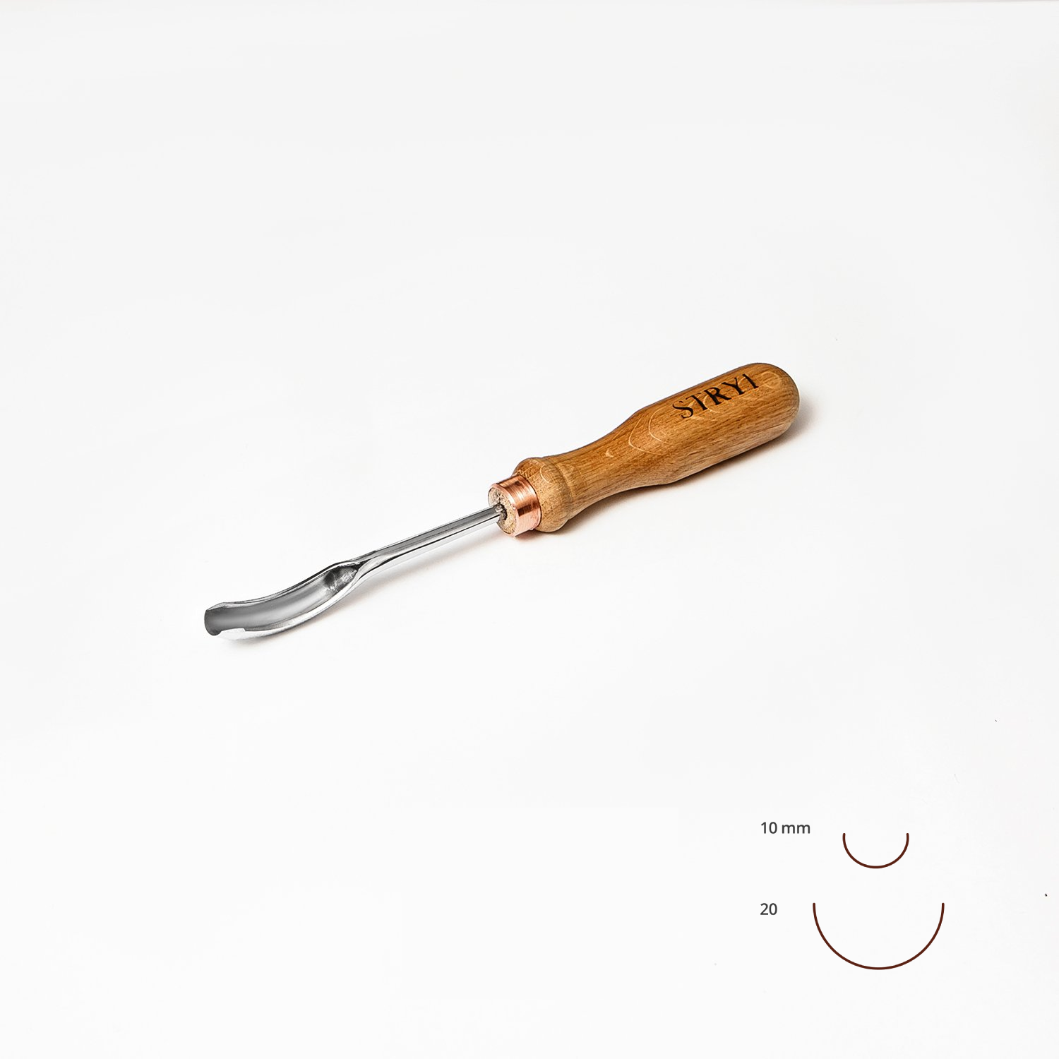 Stryi Short Bent Gouge - Wood Tamer