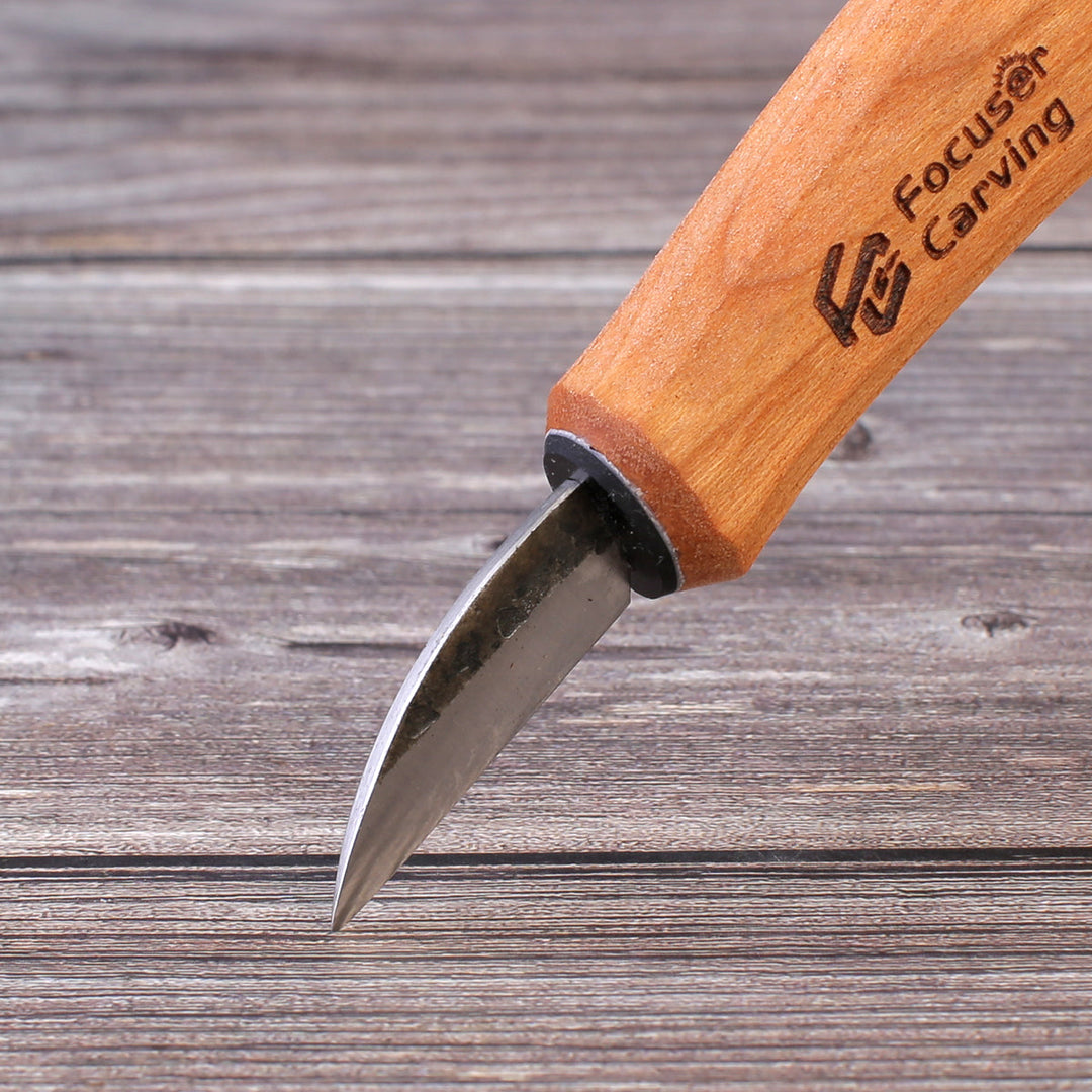 Focuser 52100 Forged Detail Knife - Wood Tamer