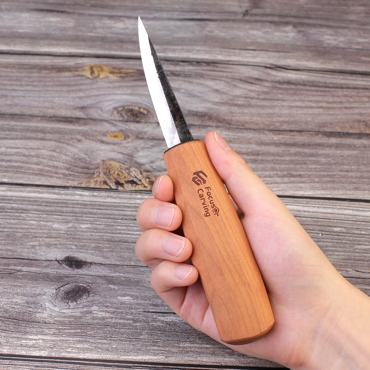 Focuser 52100 Forged 80mm Slöyd Knife - Wood Tamer