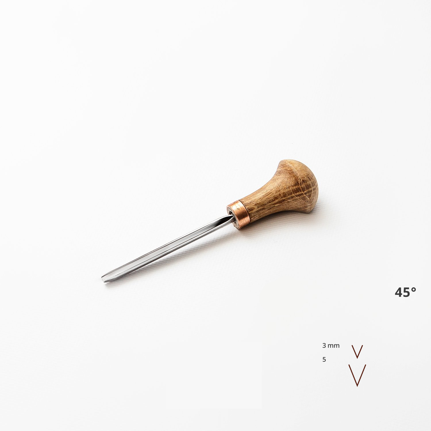 Stryi Palm Gouge - V 45 degree - Wood Tamer