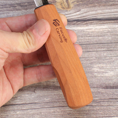 Focuser 52100 Forged 80mm Slöyd Knife - Wood Tamer