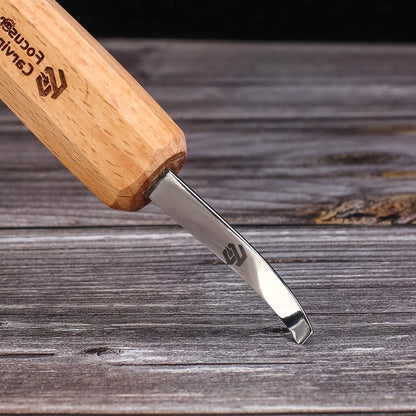 Focuser Shallow Hook Knife - Wood Tamer