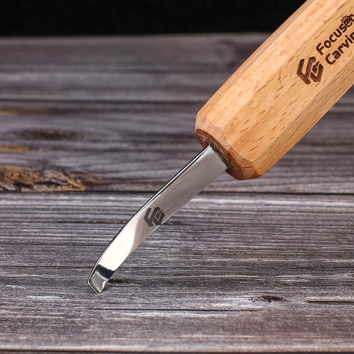 Focuser Shallow Hook Knife - Wood Tamer