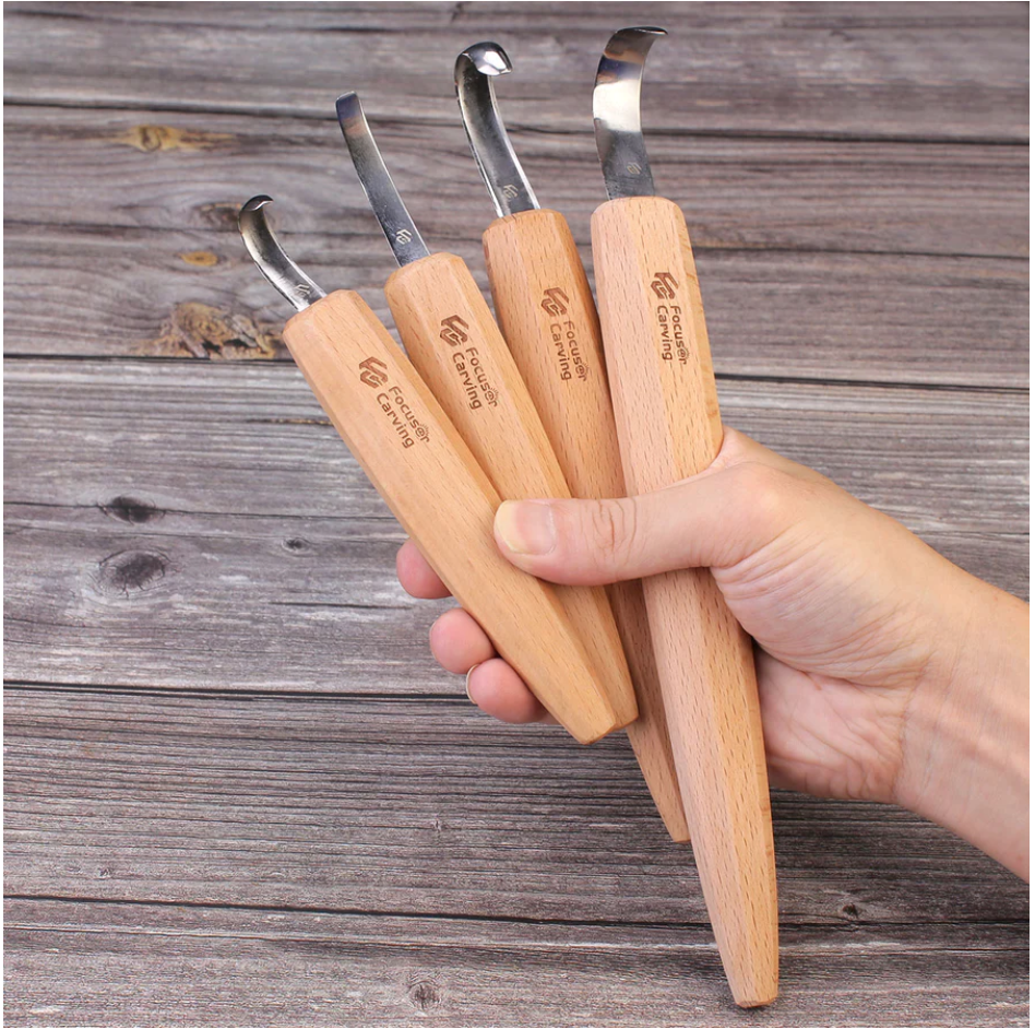 Focuser Complete Hook Knife Kit - Right Handed - Wood Tamer