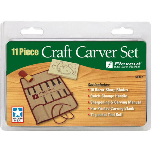 Flexcut 11-Piece Wood Craft Carver Knife Set - SK107 - Wood Tamer