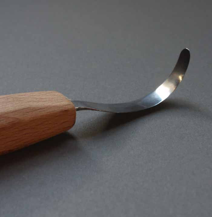 Spoon knife Left Handed Open Curve - Wood Tamer